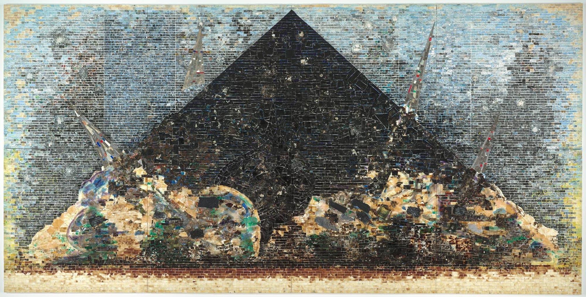 Jack Whitten mural mosaic 09.11.01 (2006) A tribute to those who lost their lives on 9/11